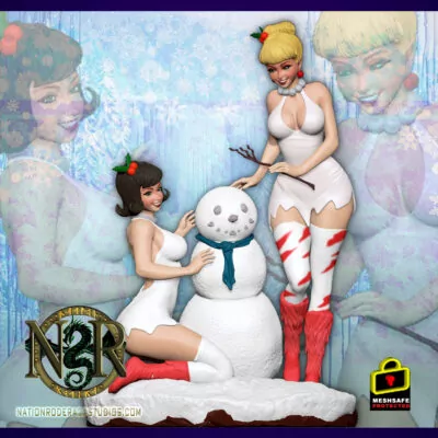 Betty & Wilma fun in the snow + NSFW